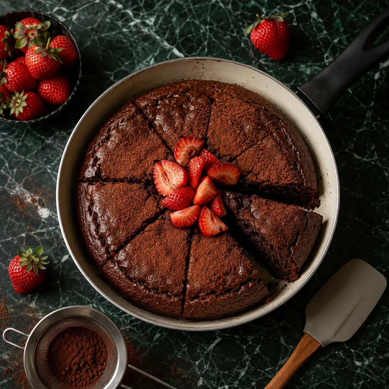 Bolo de Frigideira de Cacau